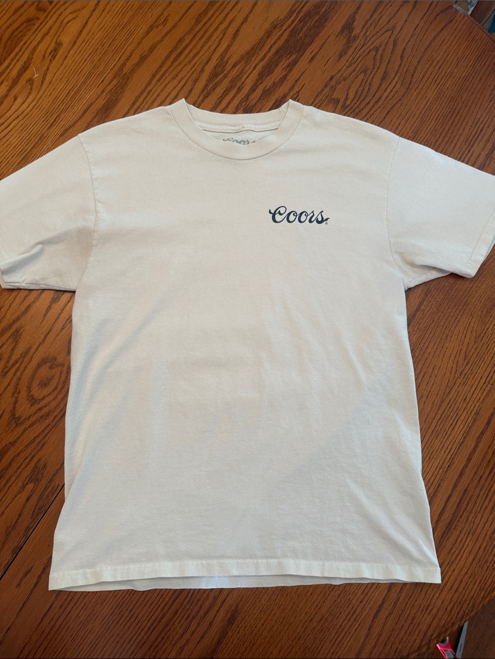 Coors Golden Banquet Men’s Beige  Logo T‑Shirt non smoking home